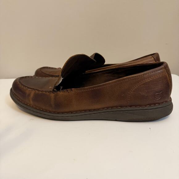 Born Mens Slip On 14M Brown Workwear Office Professional Career Formal Leather main image 10